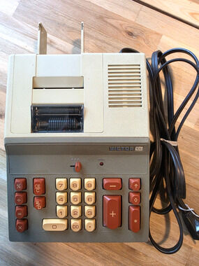 Vintage Victor 100 Printing Calculator Adding Machine Tested Working 1970'sRetro